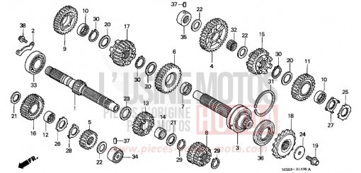 BOITE DE VITESSES VTR1000FY de 2000